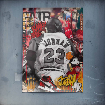 Michael Jordan Inspired Street Collage Poster Art
