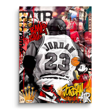 Michael Jordan Inspired Street Collage PVC Gloss Art