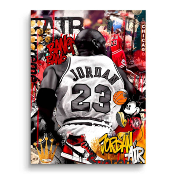 Michael Jordan Inspired Street Collage PVC Matt Art