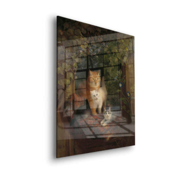 Klassisch Cats Morning Licht - Acrylglasbild