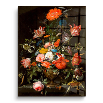 Klassisches florales Stillleben - PVC-Bild glänzend