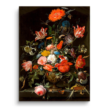 Klassisches florales Stillleben - PVC-Bild matt