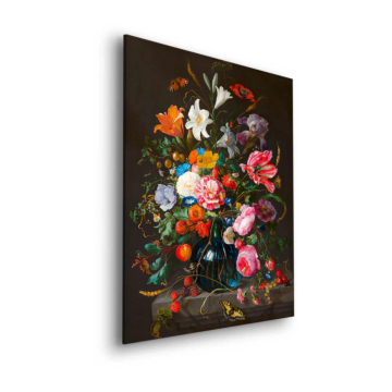Lebendiges niederländisches florales Stillleben - Dibond-Bild matt