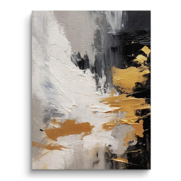 Abstracto dorado Cityscape - cuadro en lienzo