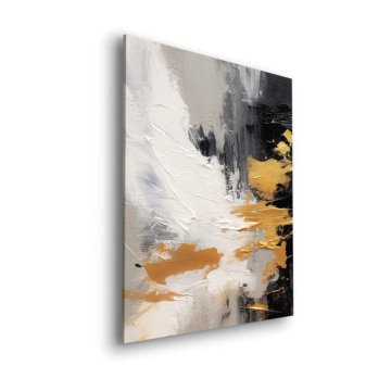 Abstracto dorado Cityscape - cuadro Dibond mate