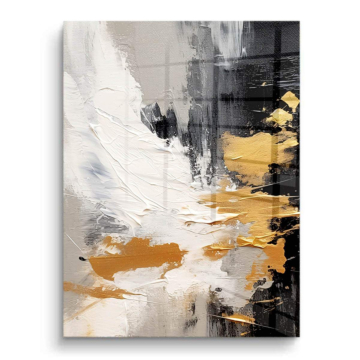 Abstracto dorado Cityscape - cuadro PVC brillante