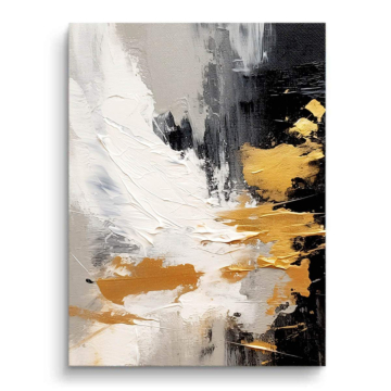 Abstracto dorado Cityscape - cuadro PVC mate