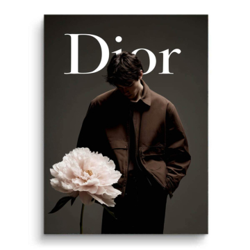 Florale Eleganz inspiriert von Dior - PVC-Bild matt
