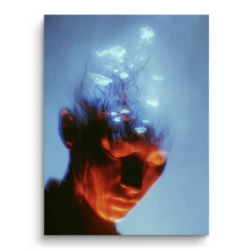 Surreale Gedankenblüte - PVC-Bild matt