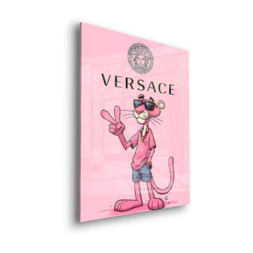 Motiv inspiriert von Pink Panther und Versace - Acrylglasbild