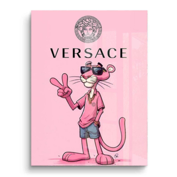 Pink Panther Versace Inspired PVC Gloss Art