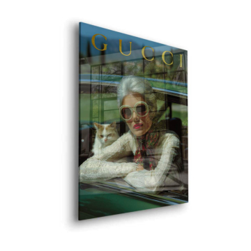 Luxus Auto Porträt inspiriert von Gucci - Acrylglasbild