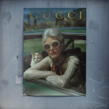 Luxus Auto Porträt inspiriert von Gucci - Poster