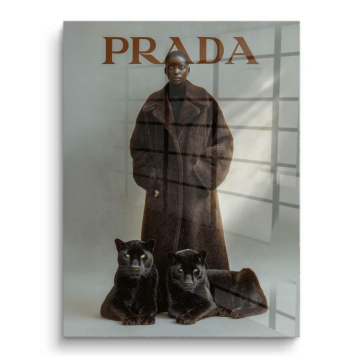 Luksusowy Wilderness inspirowany marką Prada - obraz na PVC z połyskiem