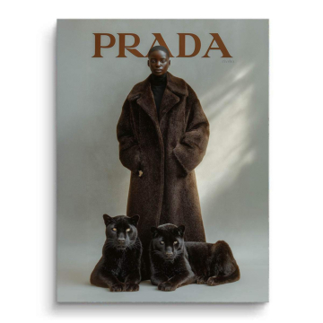 Luxus Wilderness inspiriert von Prada - PVC-Bild matt