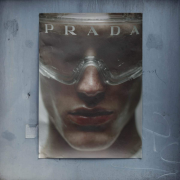 Futuriste gazer inspiré de Prada - poster