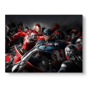 Marvel Inspired Hero Battle Canvas Art