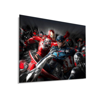 Marvel Inspired Hero Battle Dibond Matt Art