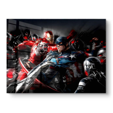 Marvel Inspired Hero Battle PVC Gloss Art