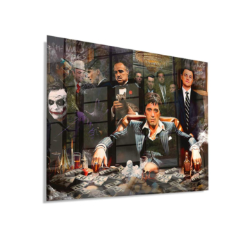 Crime Dynasty inspiriert von Scarface - Acrylglasbild