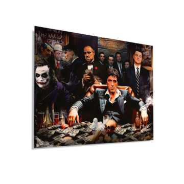 Crime dynasty inspiré de Scarface - tableau Dibond mat