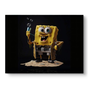 SpongeBob Inspired Explorer Canvas Art