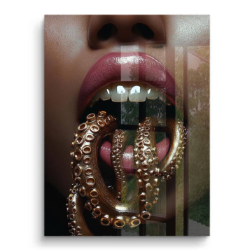 Surreal Tentacle Mouth PVC Gloss Art