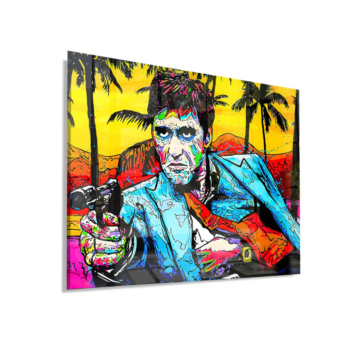 Scarface Inspired Paradise Rebel Acrylic Glass Art