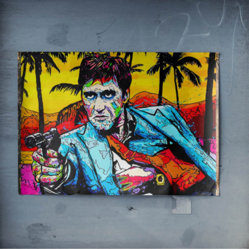 Rebelde paradisíaco inspirado en Scarface - póster