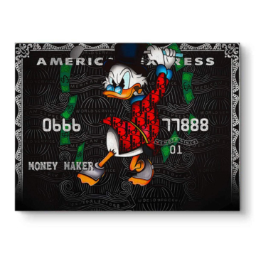 Scrooge McDuck Inspired Money Canvas Art