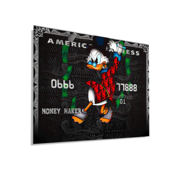 Argent inspiré de Scrooge McDuck - tableau Dibond mat