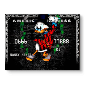 Argent inspiré de Scrooge McDuck - tableau PVC mat
