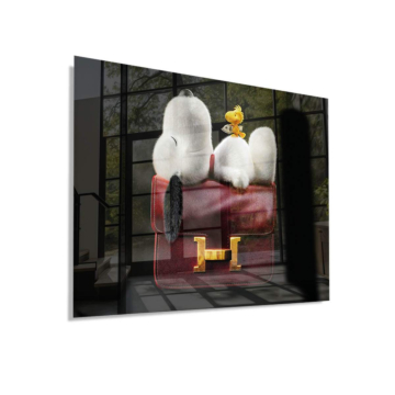 Snoopy Inspired Luxury Bag Acrylic Glass Art