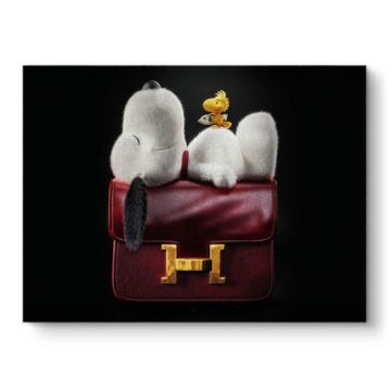 Snoopy Inspired Luxury Bag Canvas Art