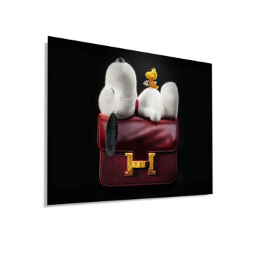 Luxus Tasche inspiriert von Snoopy - Dibond-Bild matt