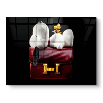 Luxus Tasche inspiriert von Snoopy - PVC-Bild glänzend