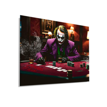 Poker table inspiré de Joker - tableau Dibond mat