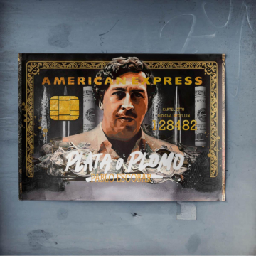 Tarjeta de crédito inspirado en Pablo Escobar - póster