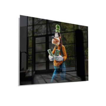 Geld Maker inspiriert von Goofy - Acrylglasbild