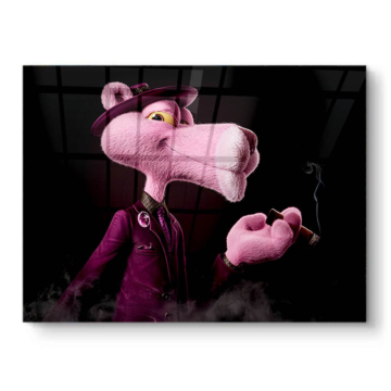 Pink Panther Inspired Smoke PVC Gloss Art