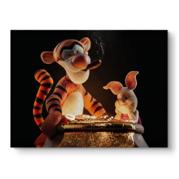 Tigger Inspired Lucky Coins Canvas Art