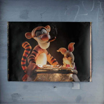Tigger Inspired Lucky Coins Poster Art