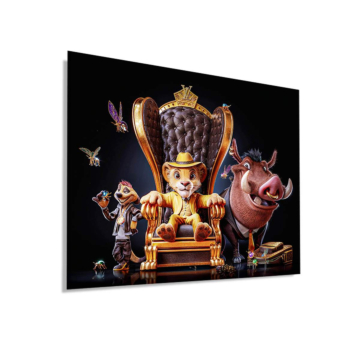 Royal friends inspiré de Lion King - tableau Dibond mat