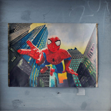 Spider-Man Inspired City Swing Poster Art