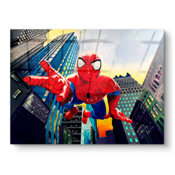 Spider-Man Inspired City Swing PVC Gloss Art