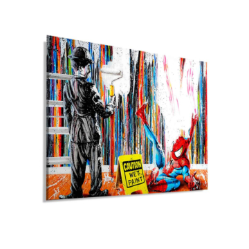 Spider-Man Inspired Wet Paint Dibond Matt Art