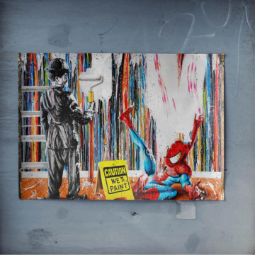 Spider-Man Inspired Wet Paint Poster Art
