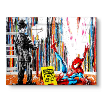 Spider-Man Inspired Wet Paint PVC Gloss Art