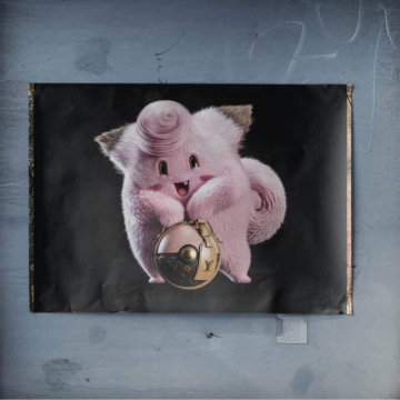 Pink Cat Luxury Charm Poster Art