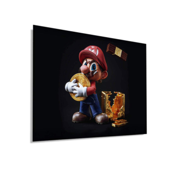 Super Mario Inspired Gold Heist Dibond Matt Art